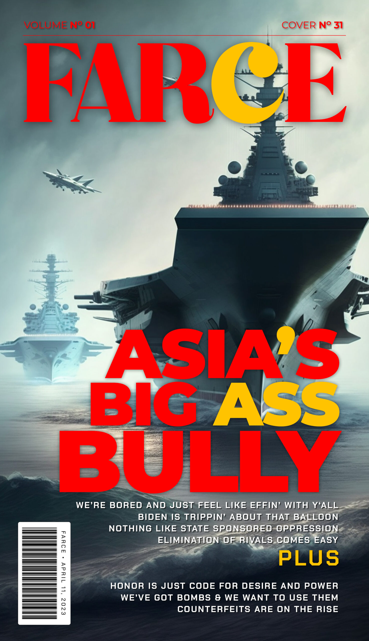 Farce Vol 1 No 31 Asia’s Big Ass Bully Farce™ Cover Magazine